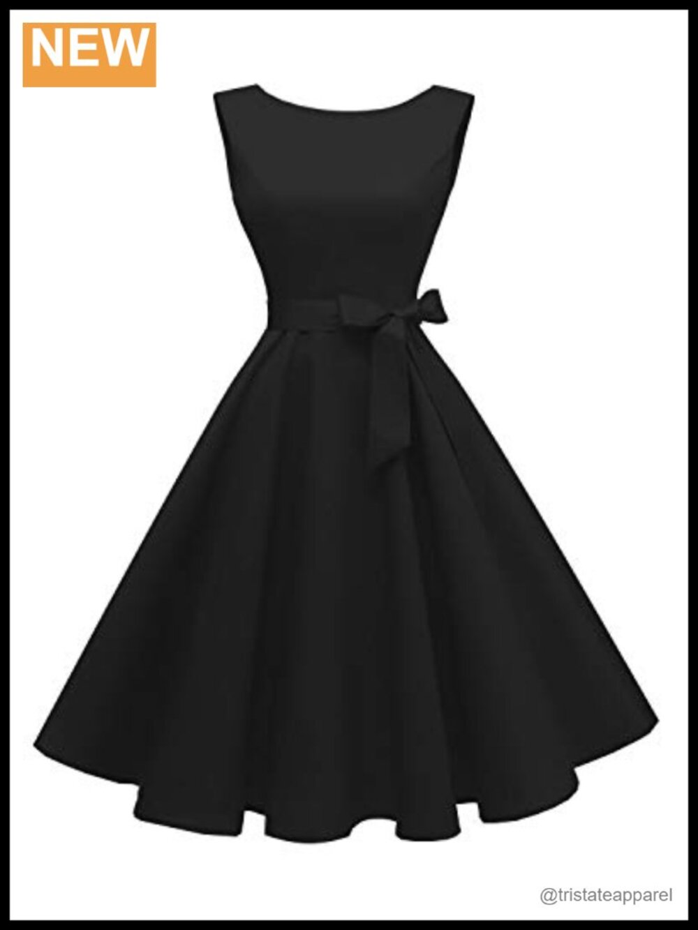 Sleeveless Vintage 1950s Cocktail Dress Boatneck A-Line Formal